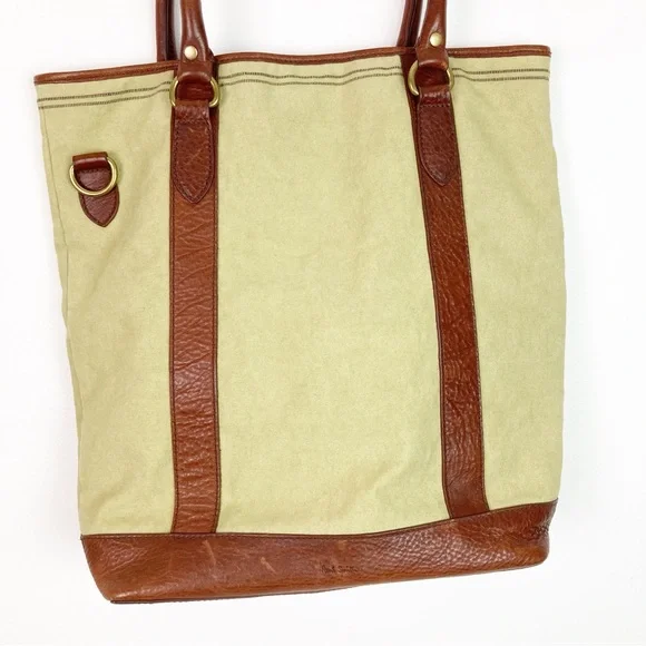 Paul Smith Tan and Brown Canvas Tote Bag - Picture 3 of 13
